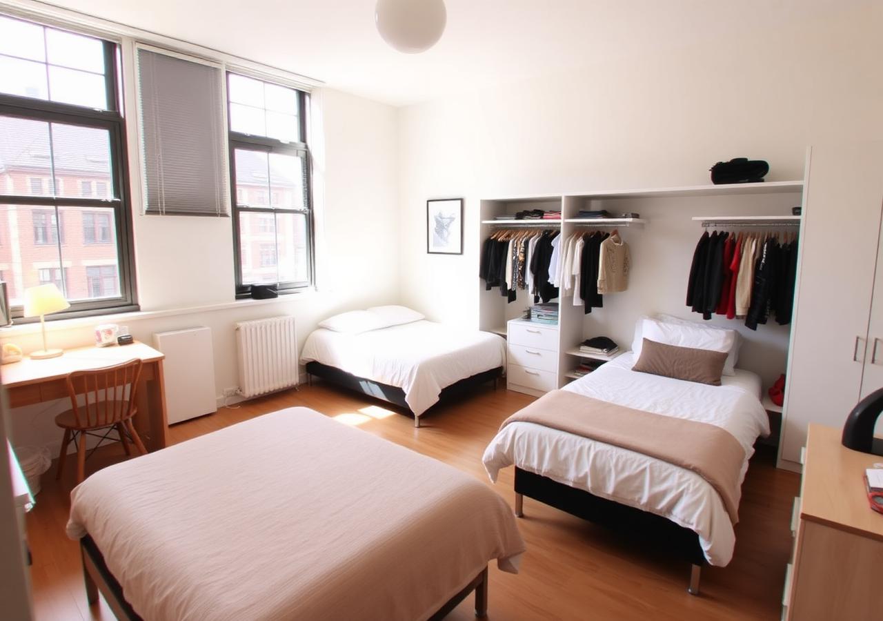 Quarto compartilhado em townhouse de três quartos